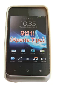 Sony Xperia Tipo ST21i white plastic case - Picture 1 of 2