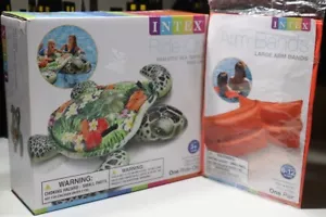 Flotador inflable de tortuga marina realista Intex con asas brazaletes - Imagen 1 de 22