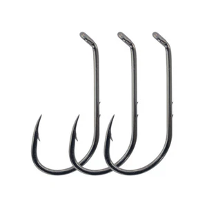 50PC Fishing Hook 1# 6/0# High Carbon Steel Fish Hook Jig Big Single Barbed Hook - Picture 1 of 19