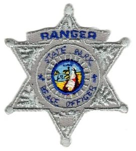 California State Parks Ranger Peace Officer star patch - 1st version late 1980s - Picture 1 of 1