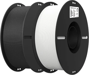2Kg Black & White PLA 1.75Mm Filament Bundle for 3D Printing with No-Tangling St - Picture 1 of 12