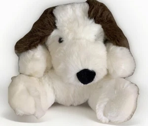 Happiness Always Vintage 1995 Brown White Puppy Dog Puppet Teacher Preschool 8" - Picture 1 of 6
