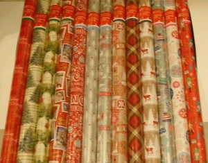 5 - 20 METROS PAPEL DE ENVOLTURA DE NAVIDAD PRESENTE ENVOLTURA SANTA SURTIDOS DISEÑOS NUEVO - Imagen 1 de 5