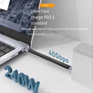USB4 to Type C Data Cable Wide Device Compatibility Sleek and Reliable - Zdjęcie 1 z 6