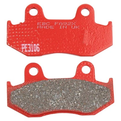 1986-1987 Honda TRX250 R Fourtrax ATV Carbon Graphite Rear Brake Pads - Image 1 of 2