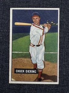 1951 BOWMAN BASEBALL CARD #158 CHUCK DIERING ST LOUIS CARDINALS EXMT+ - Picture 1 of 2