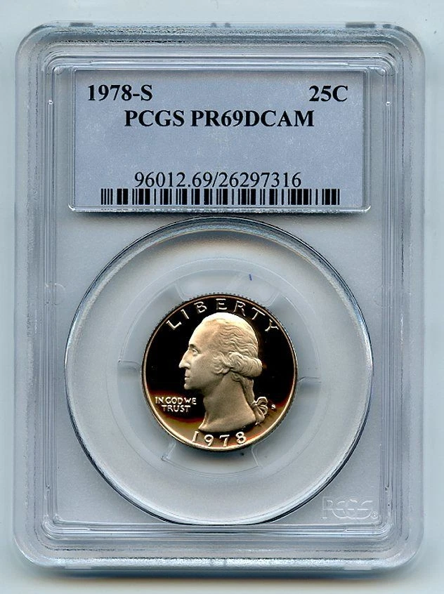1978 S 25C Washington Quarter Proof PCGS PR69DCAM - Image 1 of 1