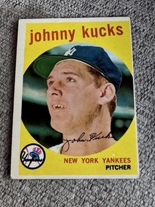 1959 Topps Johnny Kucks New York Yankees #289 - Free Shipping - Picture 1 of 2