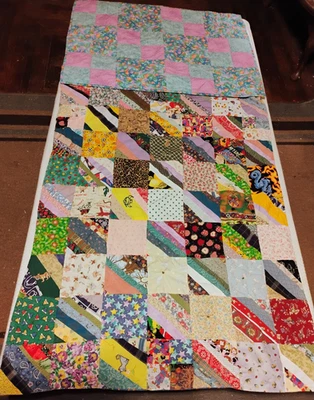 TWO Project Linus patchwork quilts, unisex toddler bed & infant girl size - Image 1 of 4