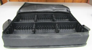 Vintage Zippered Cassette Tape Carrying / storage Case w/ Strap - Picture 1 of 14