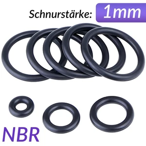 O-Ring Oring Schnurstärke 1,00 mm NBR 70 ShoreA Ring Dichtung Dichtring ORinge - Bild 1 von 5