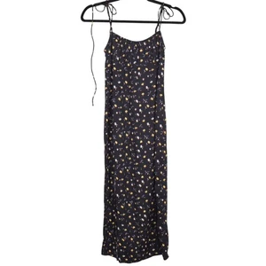 Motel Lottie Mini Slip Dress Womens Size XS Black Pretty Petal Floral NWT - Picture 1 of 9