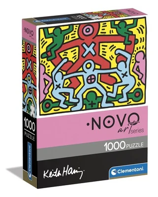 Clementoni- Keith Haring Haring-1000 Pezzi Adulti, Arte, Puzzle Quadri Famosi, M - Immagine 1 di 4