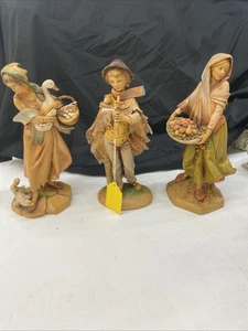 Fontanini Depose Italien 3er Set Krippenfiguren Vintage Polymer 12 Zoll - Bild 1 von 8