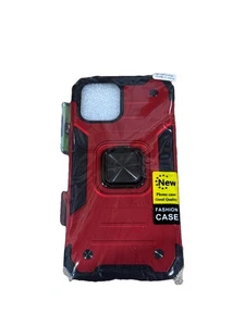Fashion Case Red iPhone 12 Pro Max Phone Case W/ Ring Stand & Car Holder - Picture 1 of 2