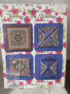 Just Nan SPRING IN THE MEADOW Ctd Cross Stitch Pattern w/Embellishments - Picture 1 of 3
