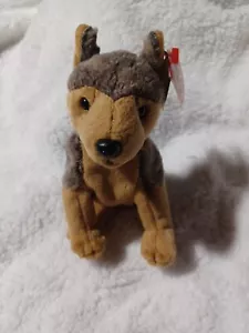 Sarge Ty Beanie Baby Deutscher Schäferhund Welpe Hund Neu mit Etikett Geburtstag 14. Februar 2000 - Bild 1 von 4