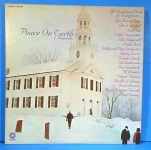 VARIOUS PEACE ON EARTH 2X LP 1970 BEACH BOYS SINATRA GREAT CONDITION! VG+/VG+!! - Picture 1 of 8