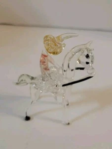 Caballo de vidrio artístico con vidrio tintado Jockey - Imagen 1 de 10