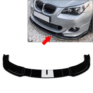 Front Bumper Lip Splitter Spoiler For BMW 5 Series E60 E61 M Sport 2005-2010 - Picture 1 of 7