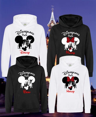 Personalised Disneyland Paris Family Hoodie,Disney 2025 Unisex Matching Hood Top - Image 1 of 4