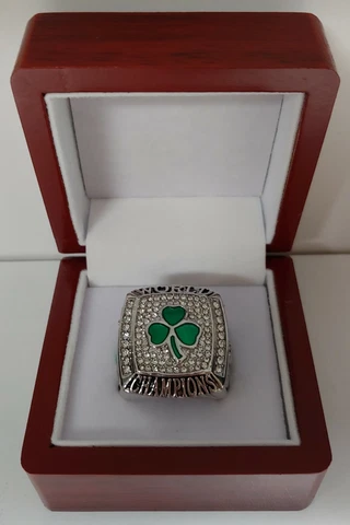 Paul Pierce - 2008 Boston Celtics Championship Ring With Wooden Display Box Cover