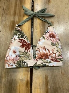 Women’s Kona Sol Halter Pink Floral Bikini Top Size Small NWOT - Picture 1 of 5
