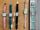 Lot Of 5 Ladies Automatic Watches Untested