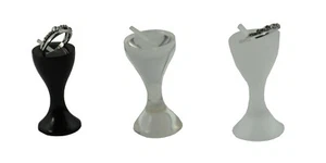 Acrylic Single Column Ring Holder Jewellery Presentation Display Stand (Large) - Picture 1 of 7