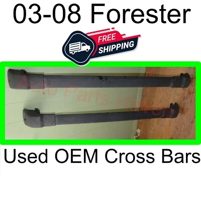 03-08 Subaru Forester - Juego de barras transversales OEM para portaequipajes de techo Foto 1 de 4