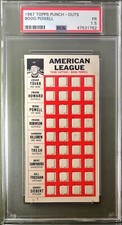 1967 TOPPS PUNCH-OUTS BOOG POWELL PSA 1.5 BALTIMORE ORIOLES TEST ISSUE