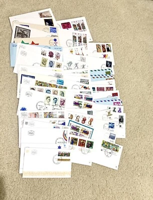 LOT OF 58, Jerusalem/Israel FIRST DAY COVERS Between 1973 - 1979 - Image 1 of 4