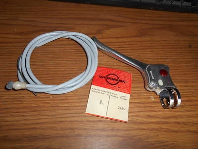 NOS Weinmann Vintage Bicycle Red Dot Brake Lever w/ 42 3/8" Cable 2465 Schwinn - Image 1 of 4