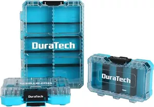 DuraTech 3 Pieces Small Parts Organizer, 14 Compartments, Removable Dividers - Picture 1 of 8