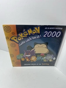 Pokemon Calendar 2000 Sealed Vintage - 18 Month Calender - Picture 1 of 5
