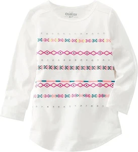 OshKosh B'Gosh Kid Girls' Print Knit Tunic Size 7,8 - Picture 1 of 1