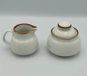 MIKASA NATURAL BEAUTY CREAMER AND SUGAR BOWL - Picture 1 of 8
