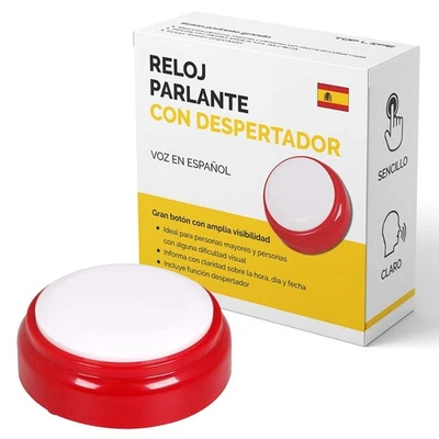 Spanish Talking Clock - Reloj Parlante con Voz en Español - Telling Time in - Imagen 1 de 4