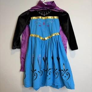 Prinzessin Krönung Kostüm Gr. 3T-4T Halloween blau schwarz rosa Cape Elsa Typ - Bild 1 von 24