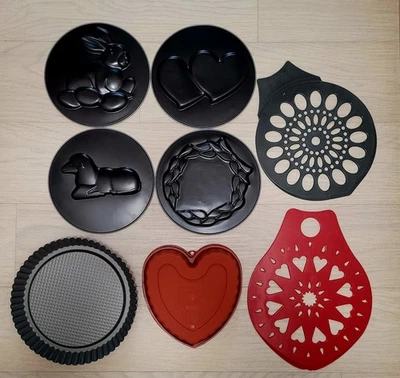 Zenker Christmas Osterhase Osterlamm Flach-und Motivboden Schwarz 26 cm Konvolut - Bild 1 von 4