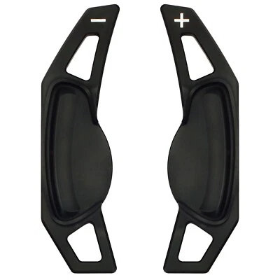 Schaltwippen Verlängerung Kompatibel mit Smart Fortwo 451 453 Schwarz Alu Typ-A - Bild 1 von 4