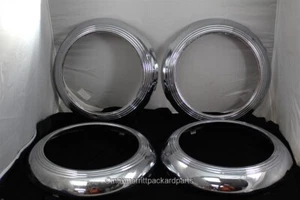 1940-1942 Packard Super Eight Inner Trim Rings- SET OF FOUR- Good used - Picture 1 of 23