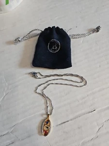 Bradford Gold EXCHANGE BGE NFL New England Patriots Gold Silver Necklace BGE - Picture 1 of 4