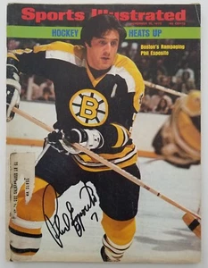 Phil Esposito Signed Sports Illustrated Magazine 11/19/73 Boston Bruins RAD - Picture 1 of 1