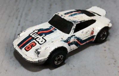 Porsche P-911 1974 vintage Hot Wheels blanco #6 Turbo Hong Kong Foto 1 de 3