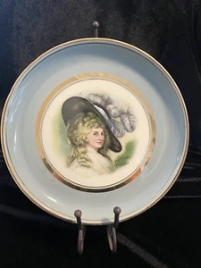 Vintage Hyalyn Porcelain Gainsborough Elegant Lady Portrait Plate - Picture 1 of 4