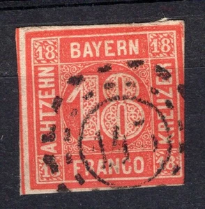 GERMANY, BAVARIA, SC # 14, USED - Picture 1 of 1