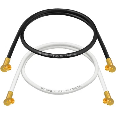 HB-DIGITAL Cavo Sat Cavo Antenna TV 135dB Angolo Connettore F 90° Satellitare Modem Internet