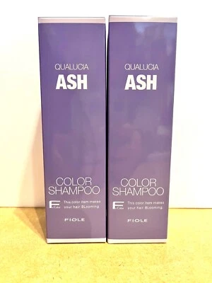 【Set of 2】FIOLE Qualucia Color Shampoo Ash 250ml x 2 Japan - Image 1 of 2