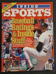 💥1️⃣9️⃣8️⃣7️⃣ Inside Sports Magazine May Baseball Ratings Special Roger Clemens - Picture 1 of 2